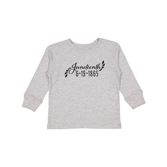Inktastic Juneteenth 6-19-1865 Boys or Girls Long Sleeve Toddler T-Shirt
