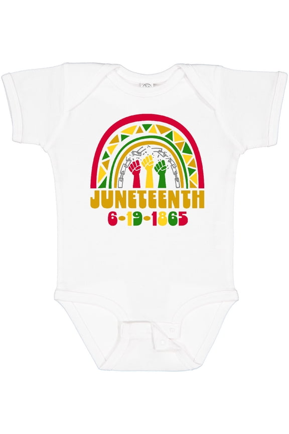 Juneteenth 6-19-1865 Rainbow Boys or Girls Baby Bodysuit