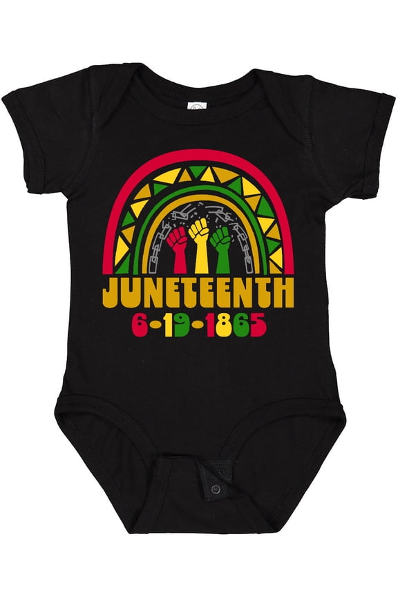 Juneteenth 6-19-1865 Rainbow Boys or Girls Baby Bodysuit