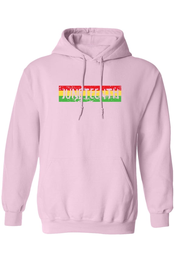 Juneteenth Banner in Red Yellow and Green Adult Hoodie Sweatshirt