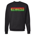 thumbnail image 1 of Inktastic Juneteenth Banner in Red Yellow and Green Adult Sweatshirt, 1 of 4