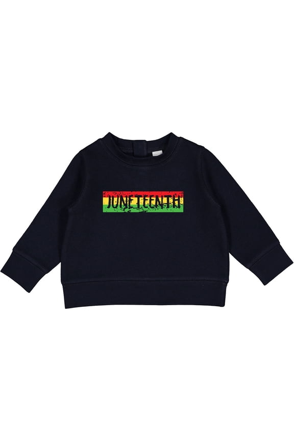 Juneteenth Banner in Red Yellow and Green Baby Sweatshirt