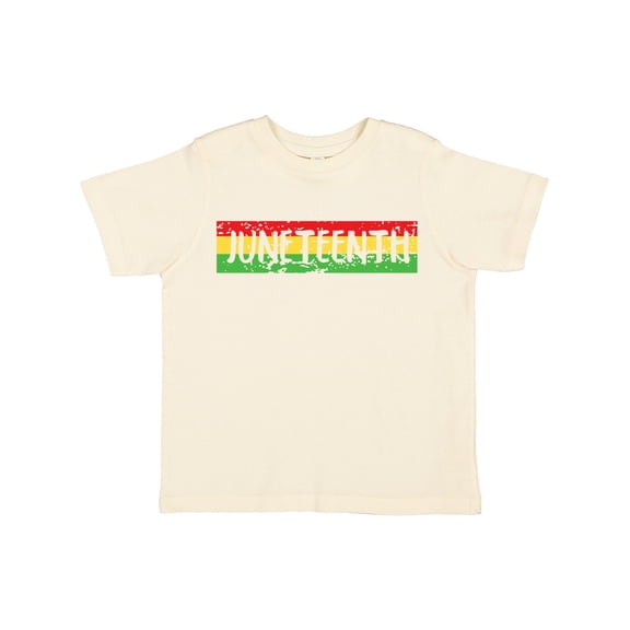 Inktastic Juneteenth Banner in Red Yellow and Green Boys or Girls Toddler T-Shirt