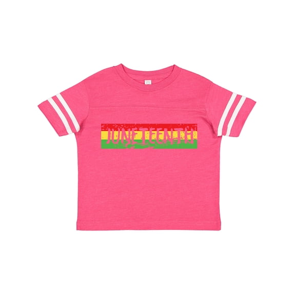 Inktastic Juneteenth Banner in Red Yellow and Green Boys or Girls Toddler T-Shirt