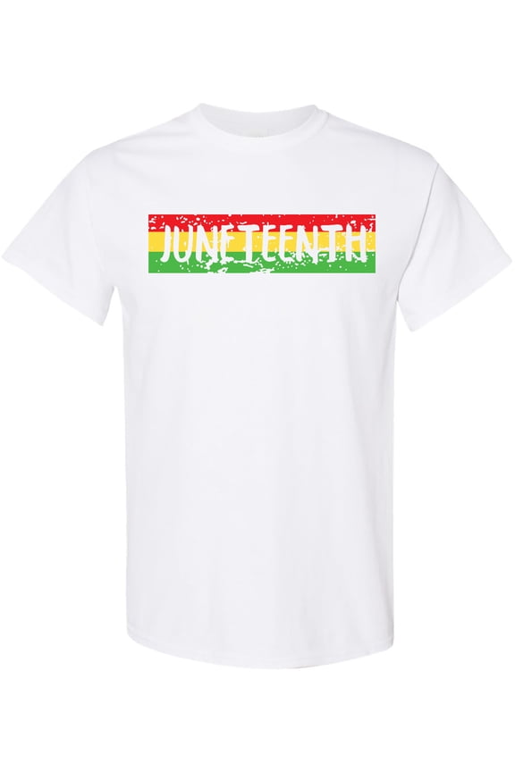 Juneteenth Banner in Red Yellow and Green T-Shirt