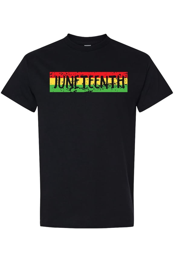 Juneteenth Banner in Red Yellow and Green T-Shirt