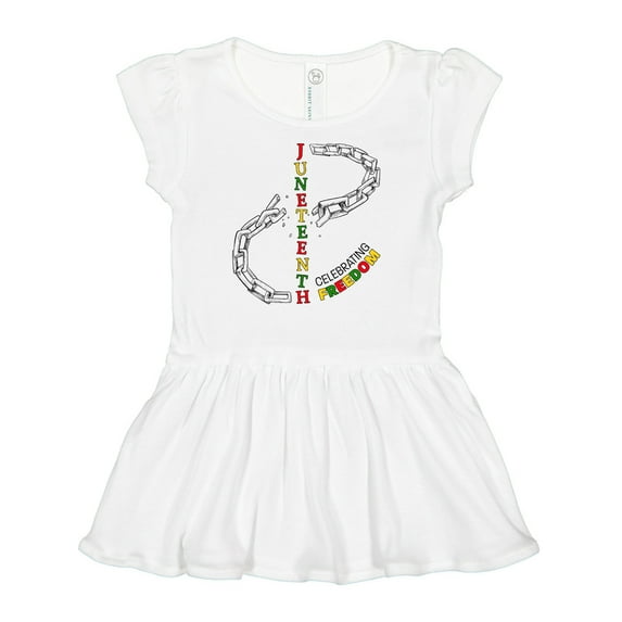 Inktastic Juneteenth-Celebrating Freedom- Breaking Chains Girls Baby Dress