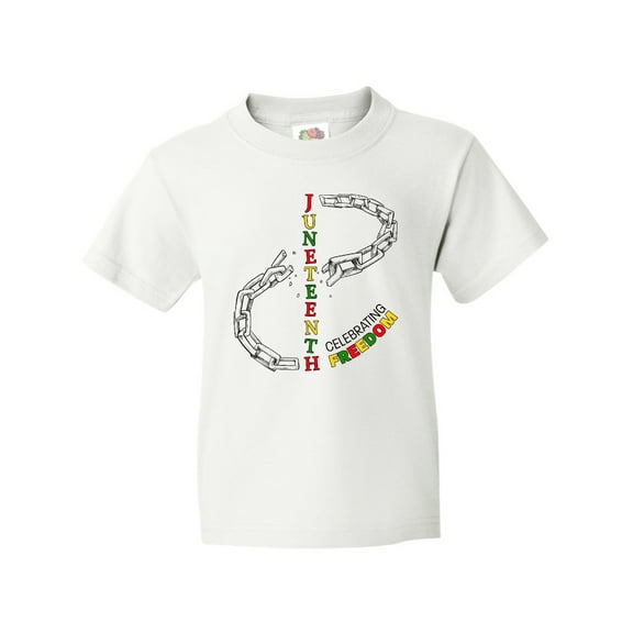 Inktastic Juneteenth-Celebrating Freedom- Breaking Chains Youth T-Shirt