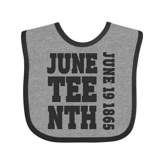 Inktastic Juneteenth June 19, 1865 Boys or Girls Baby Bib