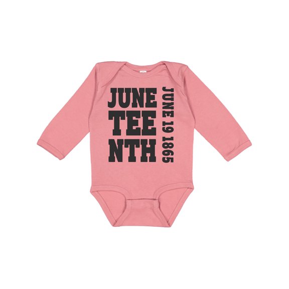 Inktastic Juneteenth June 19, 1865 Boys or Girls Long Sleeve Baby Bodysuit