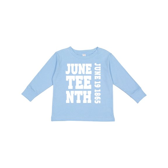 Inktastic Juneteenth June 19, 1865 Boys or Girls Long Sleeve Toddler T-Shirt