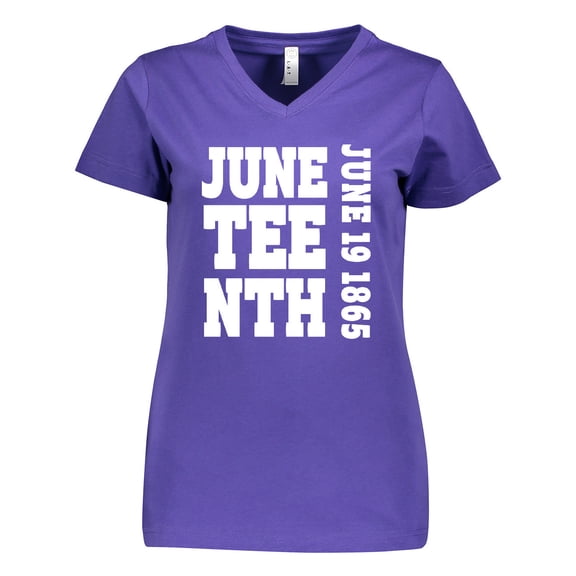 Inktastic Juneteenth June 19, 1865 Women's V-Neck T-Shirt