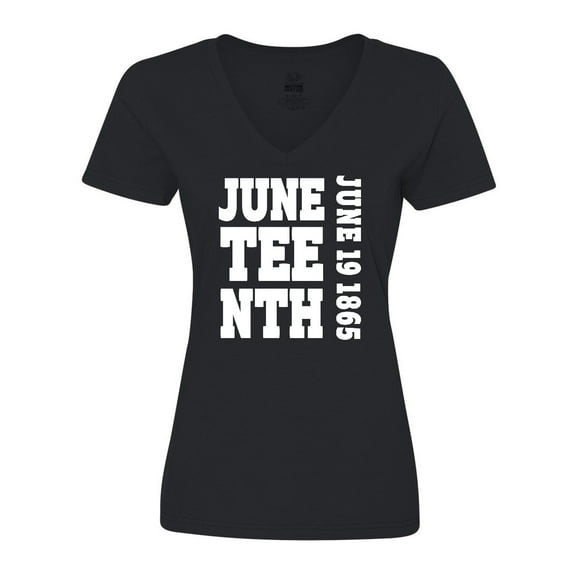 Inktastic Juneteenth June 19, 1865 Women's V-Neck T-Shirt