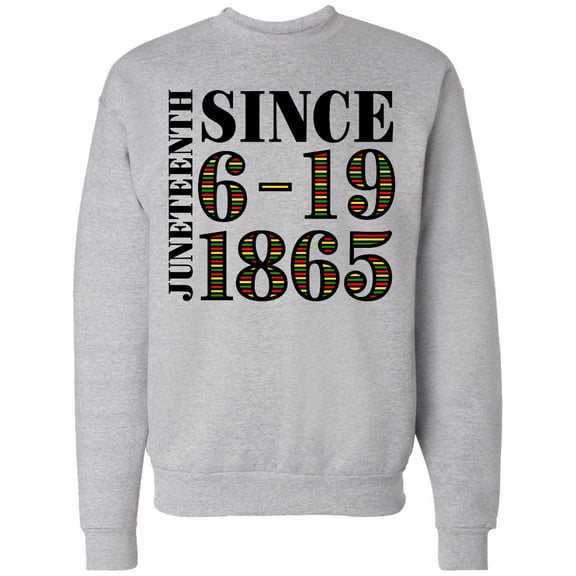 Inktastic Juneteenth Since 6-19-1865 Adult Sweatshirt