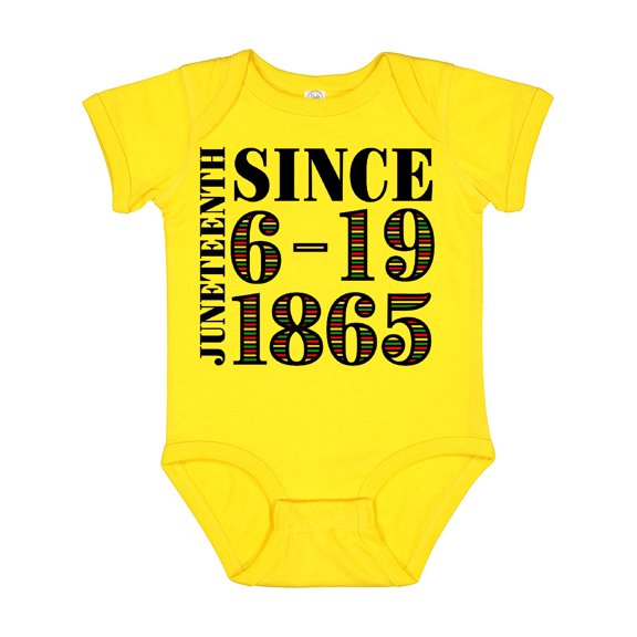 Inktastic Juneteenth Since 6-19-1865 Boys or Girls Baby Bodysuit