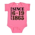 thumbnail image 1 of Inktastic Juneteenth Since 6-19-1865 Boys or Girls Baby Bodysuit, 1 of 5