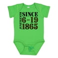 thumbnail image 1 of Inktastic Juneteenth Since 6-19-1865 Boys or Girls Baby Bodysuit, 1 of 5