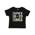 thumbnail image 1 of Inktastic Juneteenth Since 6-19-1865 Boys or Girls Baby T-Shirt, 1 of 5