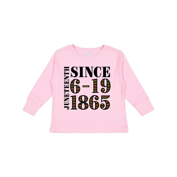 Inktastic Juneteenth Since 6-19-1865 Boys or Girls Long Sleeve Toddler T-Shirt