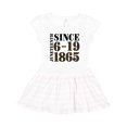 thumbnail image 1 of Inktastic Juneteenth Since 6-19-1865 Girls Toddler Dress, 1 of 4