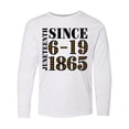 thumbnail image 1 of Inktastic Juneteenth Since 6-19-1865 Long Sleeve Youth T-Shirt, 1 of 5