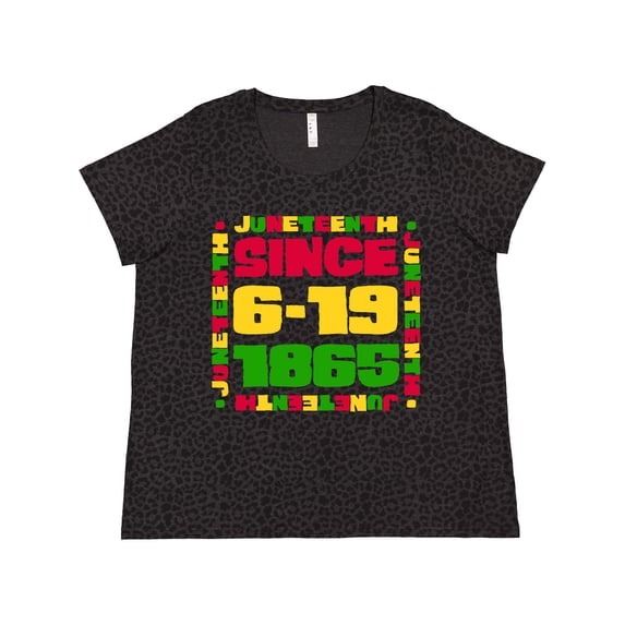 Inktastic Juneteenth Since 6-19-1865 Women's Plus Size T-Shirt