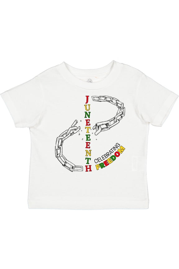 Juneteenth-celebrating Freedom Breaking Chains Boys or Girls Toddler T-Shirt