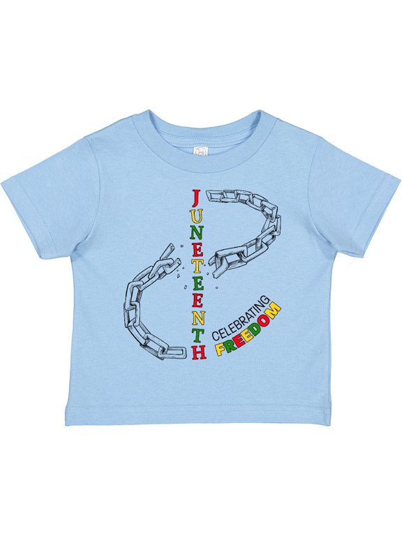 Juneteenth-celebrating Freedom Breaking Chains Boys or Girls Toddler T-Shirt