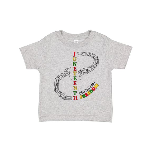 Inktastic Juneteenth-celebrating Freedom Breaking Chains Boys or Girls Toddler T-Shirt