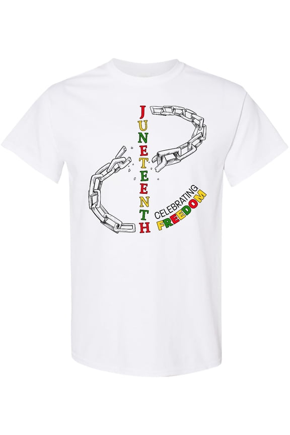 Juneteenth-celebrating Freedom Breaking Chains T-Shirt