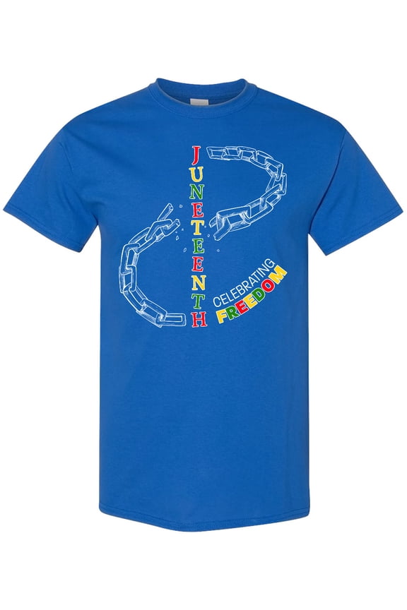 Juneteenth-celebrating Freedom Breaking Chains T-Shirt