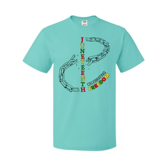 Inktastic Juneteenth-celebrating Freedom Breaking Chains T-Shirt