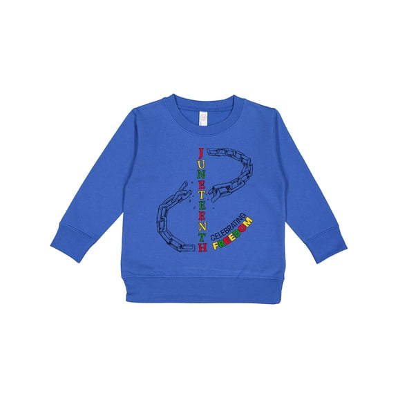 Inktastic Juneteenth-celebrating Freedom Breaking Chains Toddler Sweatshirt