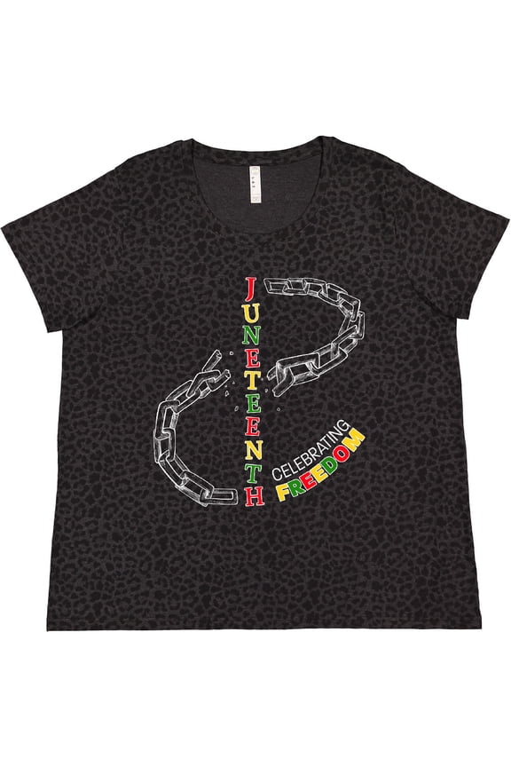 Juneteenth-celebrating Freedom- Breaking Chains Women's Plus Size T-Shirt