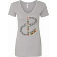 thumbnail image 1 of Inktastic Juneteenth-celebrating Freedom Breaking Chains Women's V-Neck T-Shirt, 1 of 5