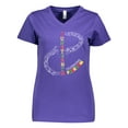 thumbnail image 1 of Inktastic Juneteenth-celebrating Freedom- Breaking Chains Women's V-Neck T-Shirt, 1 of 5