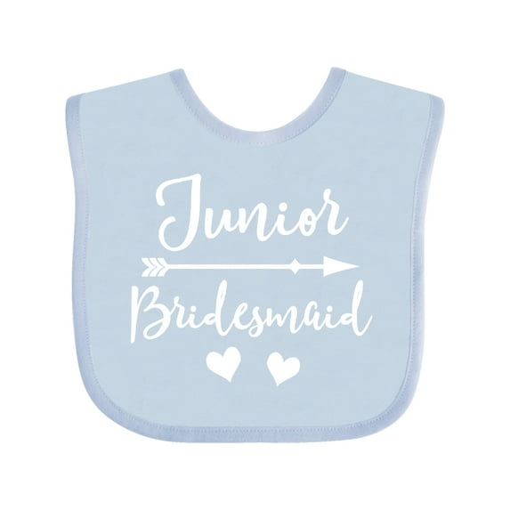 Inktastic Junior Bridesmaid Bridal Party Wedding Girls Baby Bib