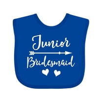Inktastic Junior Bridesmaid Bridal Party Wedding Girls Baby Bib
