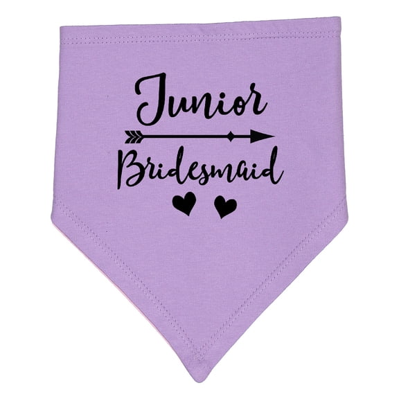 Inktastic Junior Bridesmaid Wedding Bridal Party Baby Bandana Bib