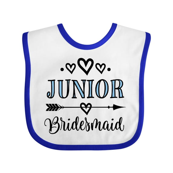 Inktastic Junior Bridesmaid Wedding Bridal Party Girls Baby Bib