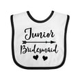 thumbnail image 1 of Inktastic Junior Bridesmaid Wedding Bridal Party Girls Baby Bib, 1 of 4