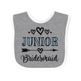 thumbnail image 1 of Inktastic Junior Bridesmaid Wedding Bridal Party Girls Baby Bib, 1 of 4