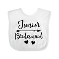 thumbnail image 1 of Inktastic Junior Bridesmaid Wedding Bridal Party Girls Baby Bib, 1 of 4