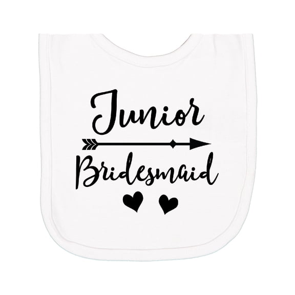 Inktastic Junior Bridesmaid Wedding Bridal Party Newborn Bib