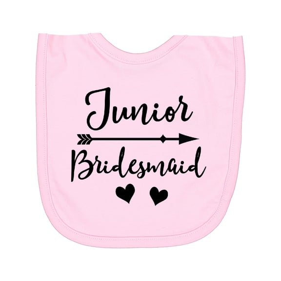 Inktastic Junior Bridesmaid Wedding Bridal Party Newborn Bib