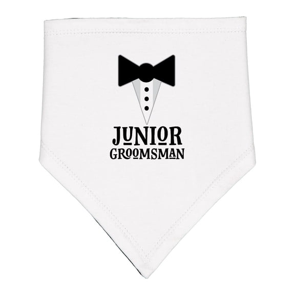 Inktastic Junior Groomsman Bridal Party Wedding Baby Bandana Bib