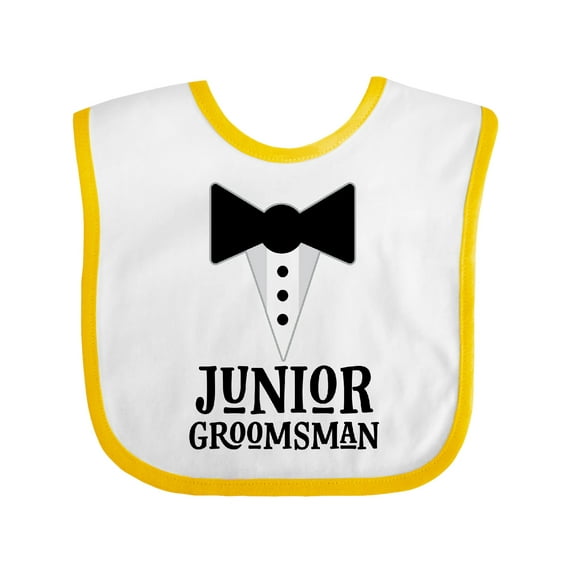 Inktastic Junior Groomsman Bridal Party Wedding Boys Baby Bib