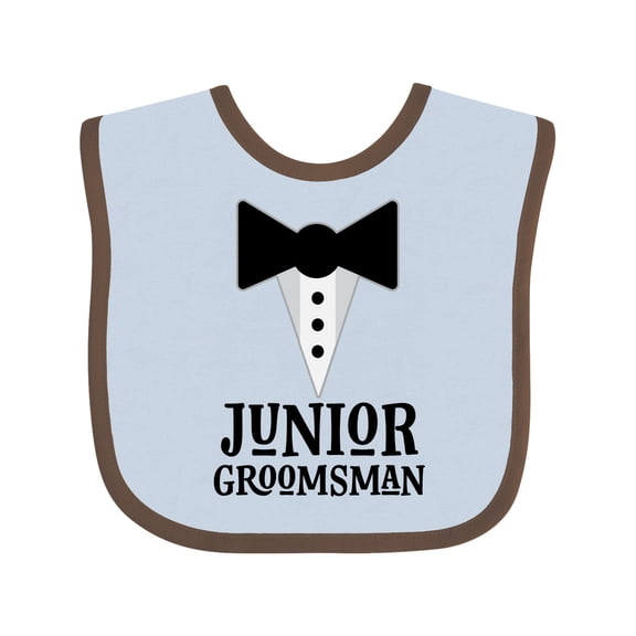 Inktastic Junior Groomsman Bridal Party Wedding Boys Baby Bib