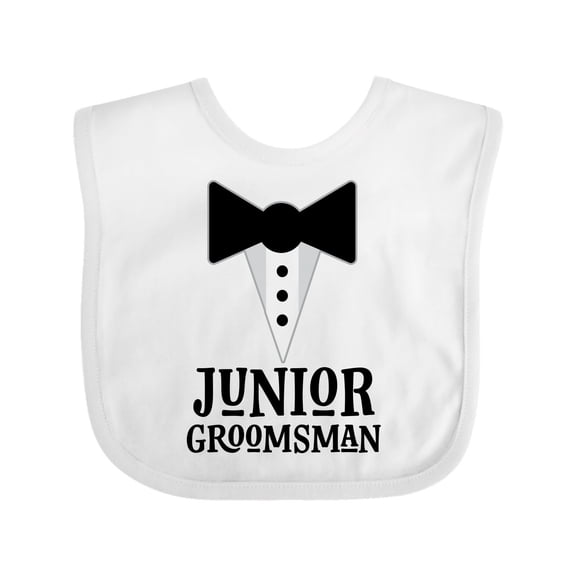 Inktastic Junior Groomsman Bridal Party Wedding Boys Baby Bib