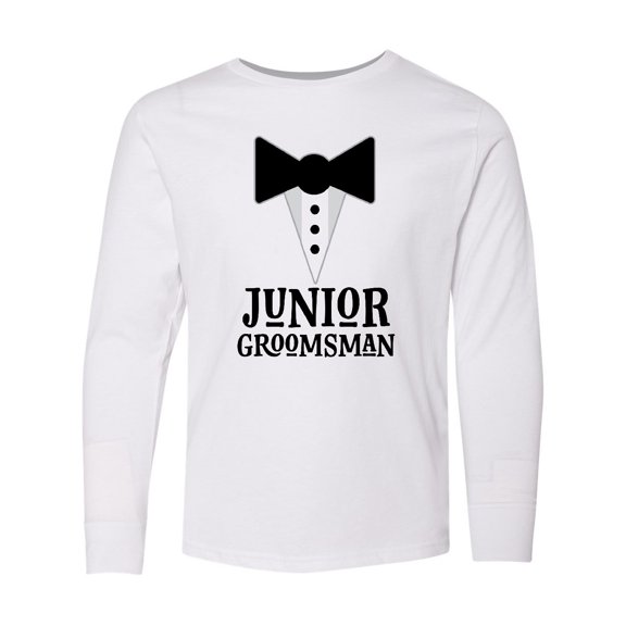 Inktastic Junior Groomsman Bridal Party Wedding Long Sleeve Youth T-Shirt